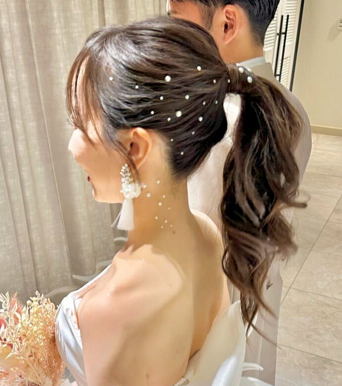 パールシールの花嫁ヘア10選