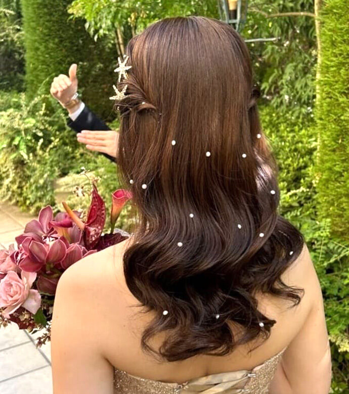 パールシールの花嫁ヘア10選