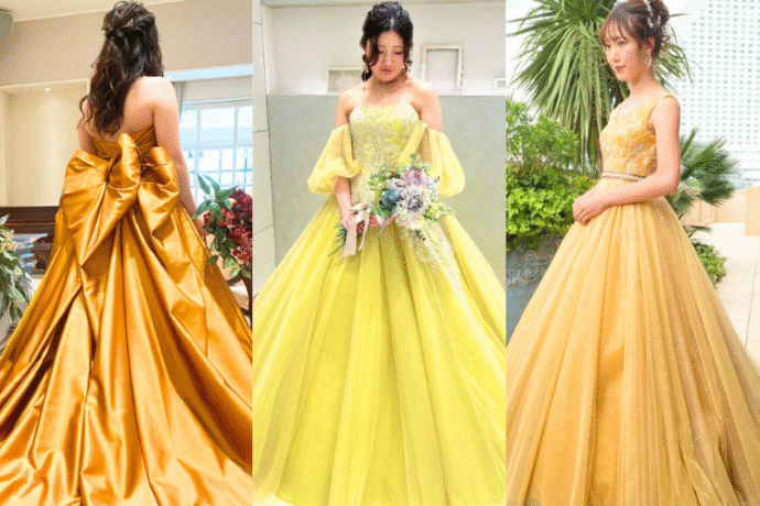 黄色のカラードレス8選♡人気の大人可愛いイエロードレスを紹介【今週