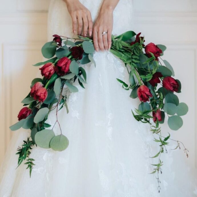 ⑥春チューリップのバレリーナブーケ