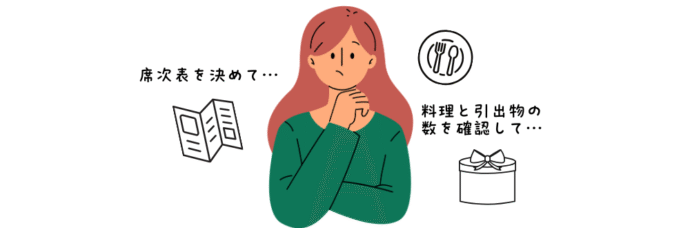 結婚式の2～1ヶ月前