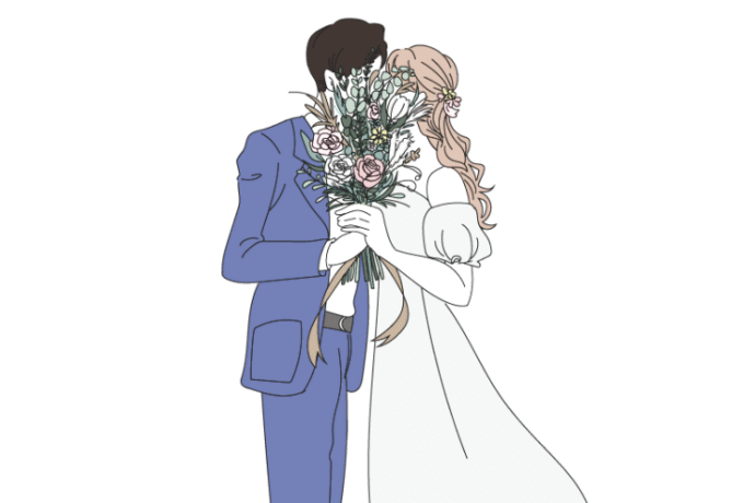 誓いのキスなど見られるのが恥ずかしい