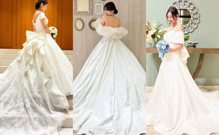 気品ある輝きは永遠の憧れ♡サテンのウェディングドレス10選【今週のスタスナ】