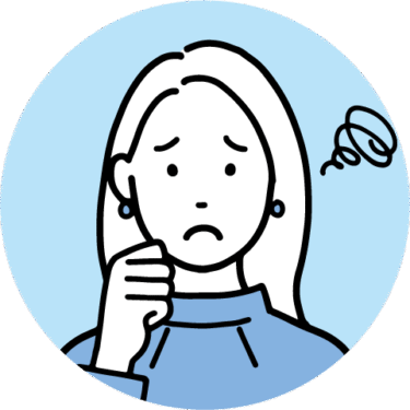 困り顔の女性2