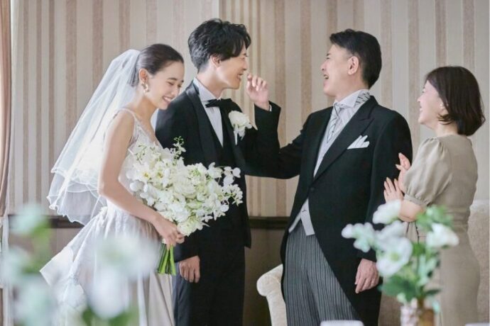 親や家族が祝福してくれる