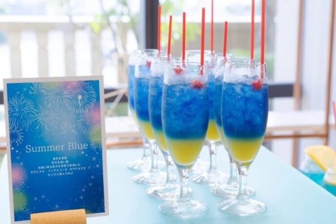 ①夏の花火をイメージしたオリジナルカクテル