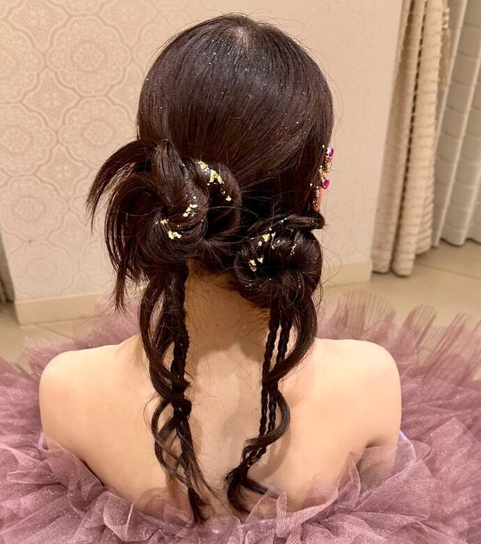 トレンド花嫁ヘア_05_ツインテール