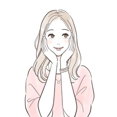 女性の吹き出しアイコンイラスト③