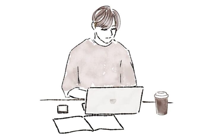 結婚生活をイメージできない男性イラスト