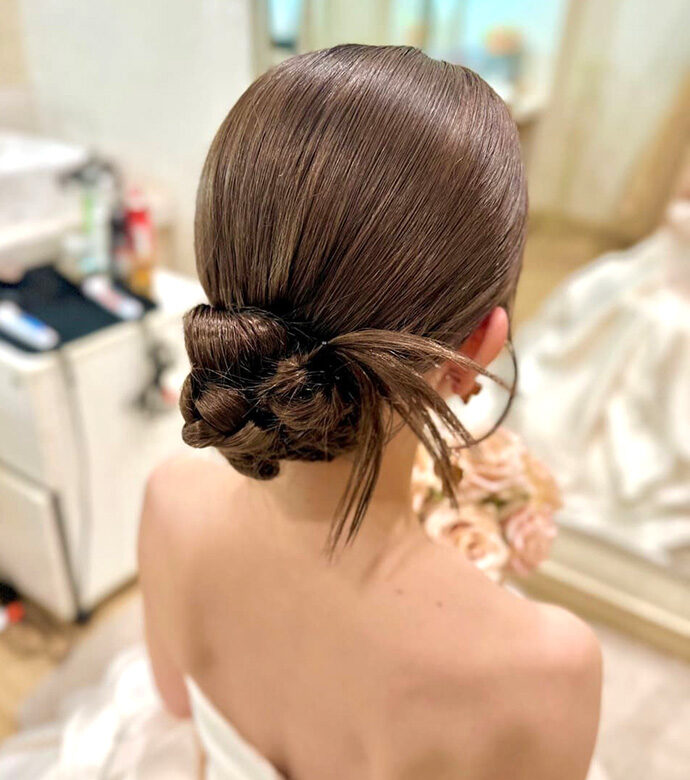 花嫁ヘアアレンジ（カチモリヘア）