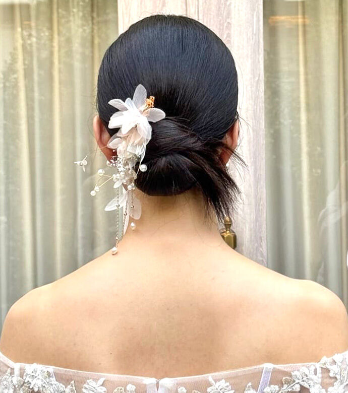 花嫁ヘアアレンジ（カチモリヘア）