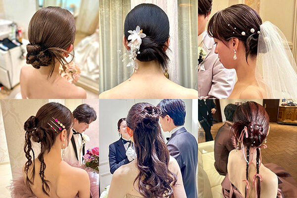 花嫁ヘアアレンジ（カチモリヘア）