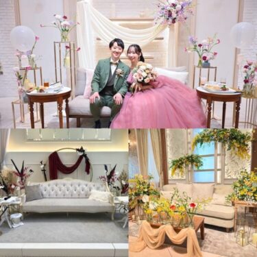 おしゃれな高砂ソファ♡結婚式人気コーディネート10選