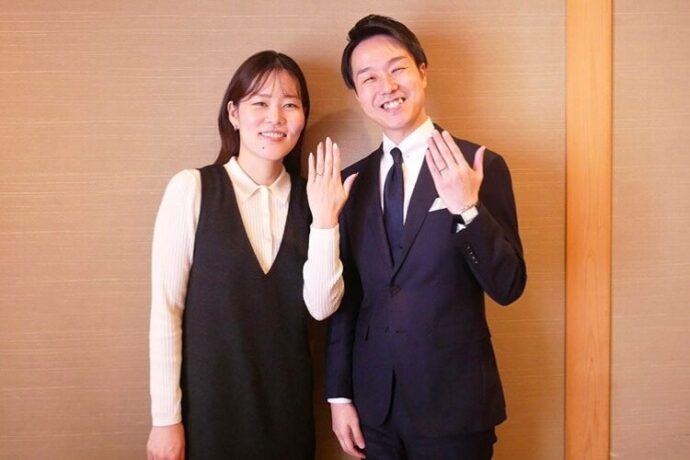 新郎新婦の記念写真