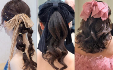 今注目のビッグリボンアレンジ10選！大きめが可愛い花嫁ヘア♡【今週のスタスナ】