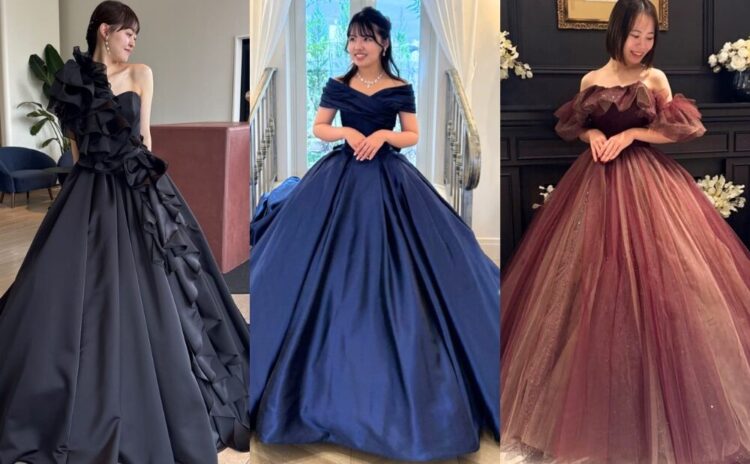 おしゃれ花嫁に人気のカラードレス！ブラックドレス＆ダークドレスおすすめ10選【今週のスタスナ】