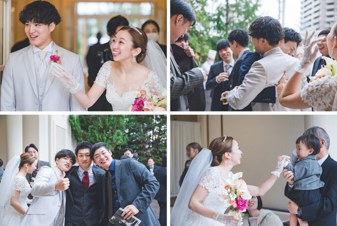 結婚式のガーデンパーティ