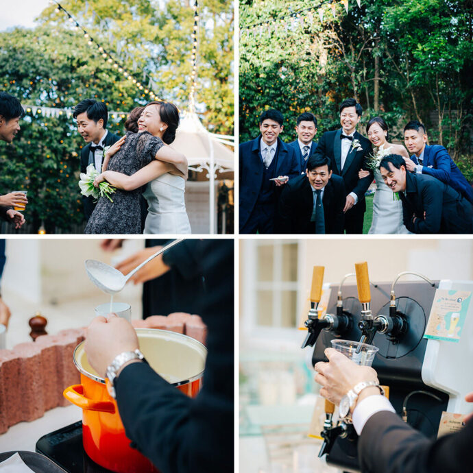 結婚式のガーデンパーティ