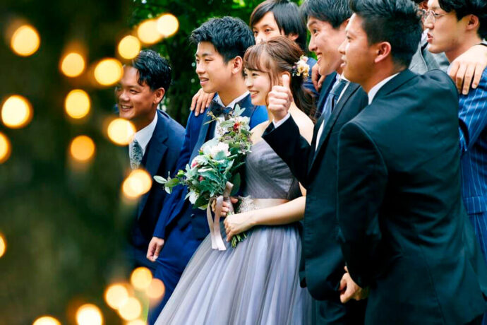 結婚式のガーデンパーティ