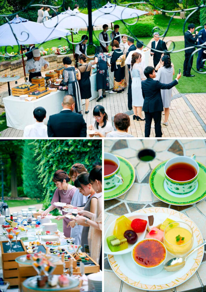 結婚式のガーデンパーティ