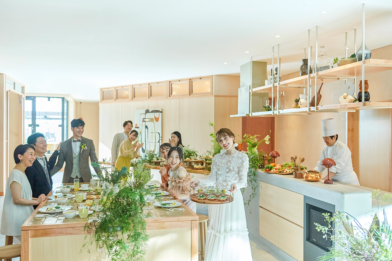 ゲストや家族と創る、豊富な参加型演出